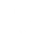 White line art icon on black showing two hands shaking below a document with a large checkmark in Tustin.